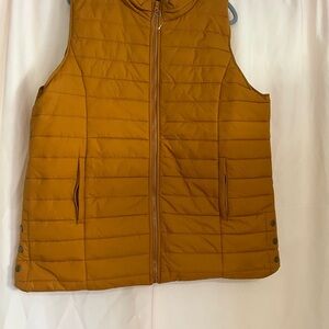 Mustard Yellow Puffer Vest